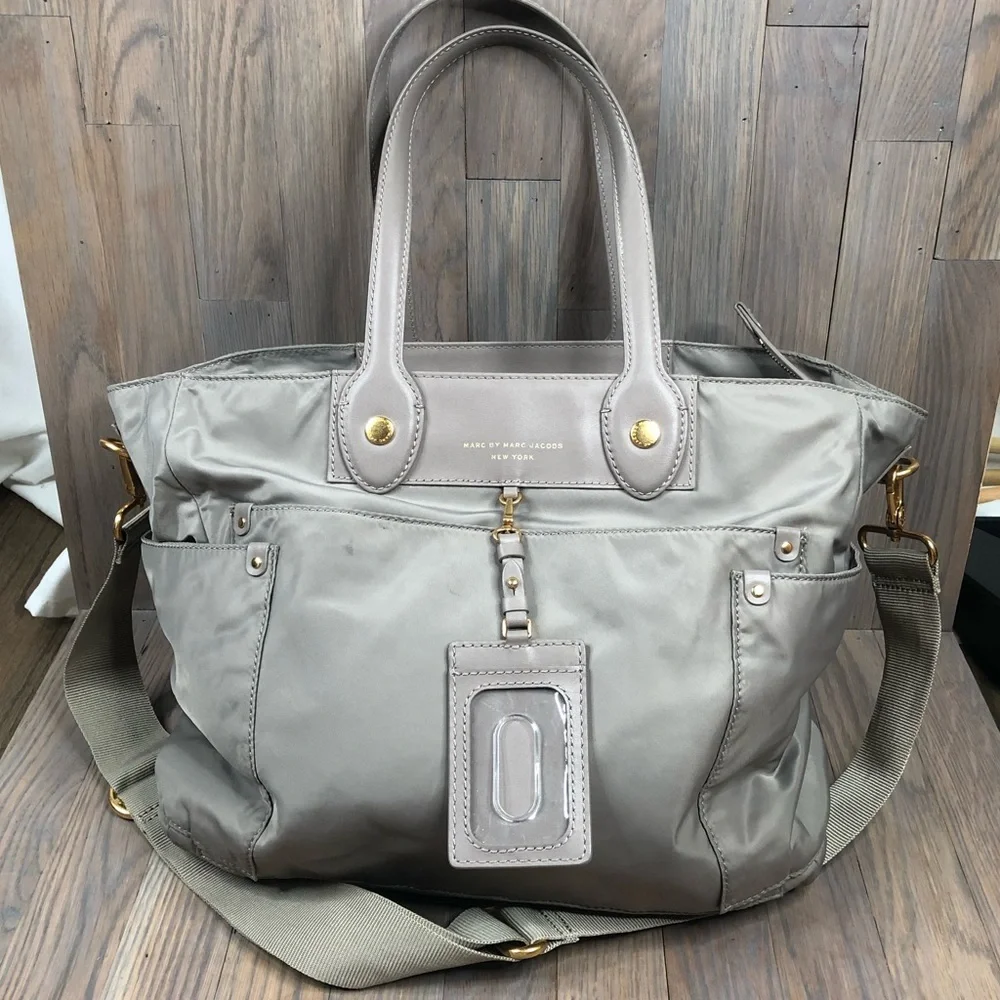 Marc by Marc Jacobs Taupe Nylon Baby Bag